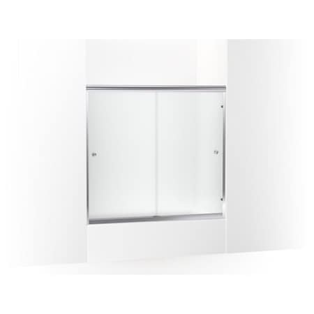 STERLING Finesse Frameless Sliding Bath Door 54-5/8"–59-5/8" W X 55-1/2" H 5427-59S-G03